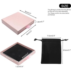 <b>Small</b> jewelry <b>gift</b> <b>boxes</b> and velvet bags, suitable for storing decorations, can be customized according to your needs - Product Image 2