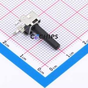 GT-TC101B-H170-L1 Tactile Switch Through hole,6x7.5mm Switch Single Pole Single Throw Round Button 2.5N Right Angle Insert - Product Image 1