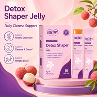 Bâtonnets de gelée détoxifiants OKTW au vinaigre de cidre de pomme et au litchi pour la perte de poids et l'amincissement, en stock, échantillons gratuits