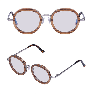 Gafas de Sol de Madera con Bloqueo de Luz Azul, Listas para Enviar, Ecológicas, de Madera de Zebra con Lentes de Madera Laminada - Product Image 3