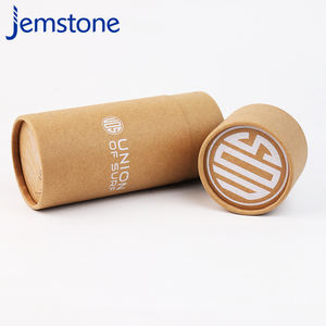 Logotipo impreso de tamaño personalizado lata de papel redonda embalaje artesanal tubo de papel de cartón Kraft - Product Image 5