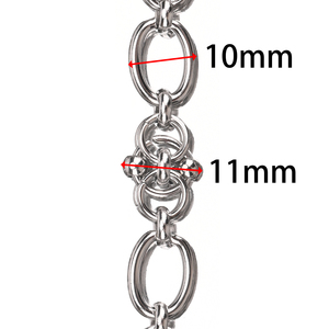 Cadena de Joyería Permanente Elegante de 80 Pulgadas/Rollo, Cadena de Acero Inoxidable para Collares, Pulseras, Prendas de Vestir y Adornos, Cadena para Manualidades - Product Image 3