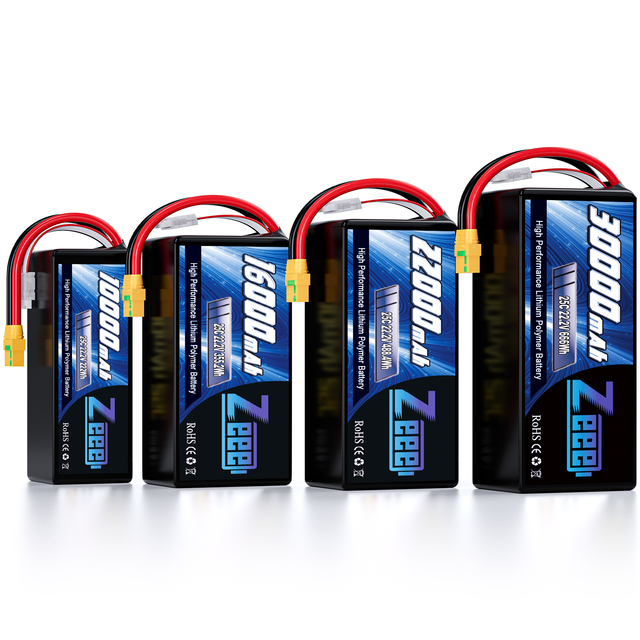 UAV Battery Drone Battery 6S 25C 12000/16000/22000/30000mAh Lipo Drone Battery for FPV Drone Quadcopter Airplane Helicopter