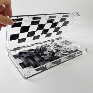 Custom Clear Acrylic Chess <b>Board</b> Durable <b>Game</b> Table Top <b>for</b> Ages <b>7</b>-14 Puzzle Interactive Toy <b>for</b> Home & Office - Product Image 3