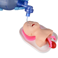 Entraîneur d'intubation pédiatrique avec système de rétroaction des voies respiratoires Modèle de formation Mannequin d'intubation nouveau-né Kit de pratique