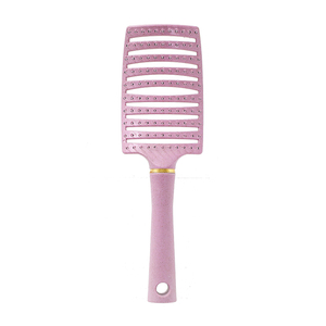 Vendita calda portatile soffice pettine da massaggio di alta qualità e materiale di paglia ecologico Anti groviglio spazzola per capelli - Product Image 5