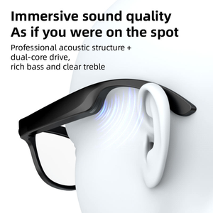 New FG02 Smart Glasses AI Dialogue Camera Photo Real-Time Translation Call Waterproof Sunglasses PC ABS <b>Frame</b> - Product Image 5