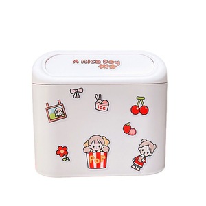Car Trash Can Cute Storage <b>Bin</b> 4L <b>Hanging</b> Car Interior Garbage <b>Bin</b> With Magnetic Stickers For Car Use - Product Image 5