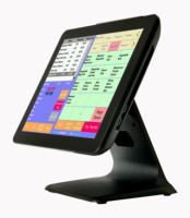 Caja registradora POS con pantalla táctil de 15 "hasta todo en uno Direct Touch Pos con software Pos integrado en inglés Stand Alone Plug and Play