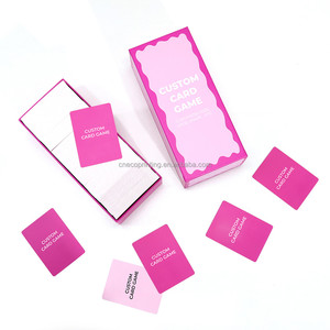 Conception personnalisée en usine Impression de logo Adultes Fun Party Jeu de cartes à jouer Deck avec couvercle Boîte de fond Ensemble pour 500 cartes - Product Image 1