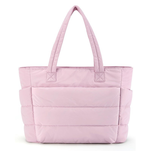 <span class=keywords><strong>Sac</strong></span> fourre-tout <span class=keywords><strong>matelassé</strong></span> léger et volumineux avec fermeture éclair, logo personnalisé, sacs à main rembourrés, sacs à main pour femmes, sacs à main pour ordinateur portable pour les voyages de week-end - Product Image 3