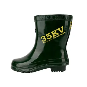 Electrical Resistant CE Most Comfortable 35KV Rated Work Boots Insulated Duty