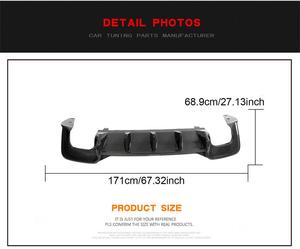 แผ่นกระจายกันชนท้ายรถยนต์ S5คาร์บอนไฟเบอร์สำหรับ <span class=keywords><strong>Audi</strong></span> S5 B9 <span class=keywords><strong>A5</strong></span> Sline Sportback 4ประตู2020 2021 - Product Image 5