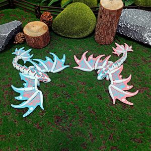 2 шт. 3D-печатные гибкие шарнирные крылья дракона 7 дюймов, игрушки-антистресс, декор для дома и офиса, наполнители для пасхальных корзин, подарки на день рождения для девочек и мальчиков - Product Image 6