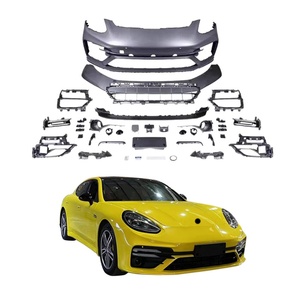 Kit carrosserie style 2014-2016 : Pare-chocs avant, extensions de pare-chocs arrière, calandre de voiture, amélioration et modification du pare-chocs avant pour 970 971 TurboS - Product Image 1