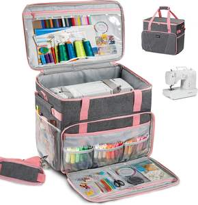 Sac de rangement multifonctionnel pour machine à coudre avec plusieurs poches de rangement pour un transport portable - Product Image 1