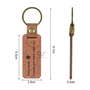 Portachiavi per la festa del papà portachiavi per <span class=keywords><strong>auto</strong></span> da <span class=keywords><strong>uomo</strong></span> realizzato in puro legno in pelle sintetica con Design a forma di cuore per portachiavi di famiglia - Product Image 3
