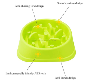 Antideslizante rompecabezas de Anti-Gulping <span class=keywords><strong>del</strong></span> más lento alimentos alimentación platos Pet perro lento tazón alimentador - Product Image 5