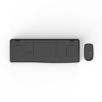Conjunto de Teclado y Ratón Inalámbrico 2.4G para Juegos, Personalizado, Delgado, Mini, Ergonómico, Resistente al Agua, Teclado de Tamaño Completo de 1600 DPI para PC de Escritorio