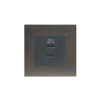 Meilleure vente 2022 chargeur de téléphone portable 86mm * 86mm double 100-240V chargeur USB Smart Wall Power 2 prise USB
