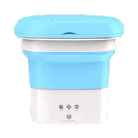 Mini lavatrice pieghevole biancheria intima per uso domestico calzini nuovo arrivo di piccole dimensioni RV dormitorio campeggio mini lavatrice portatile
