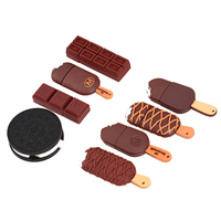 Unidades Flash USB 2,0 de dibujos animados 128GB regalos bonitos para niños Memory Stick 64GB silicona helado Pen Drive 32GB U disco 18GB