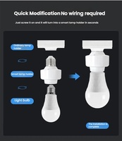 Yiweilian WiFi prise de courant intelligente E26/E27 support de lampe téléphone sans fil télécommande minuterie interrupteur prise ue barre Design maison