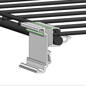 Siêu thị ESL đường sắt <span class=keywords><strong>PVC</strong></span> nhựa Dải dữ liệu E giấy kỹ thuật số talker hiển thị 14.5 mét H đôi dây Kệ điện tử giữ nhãn - Product Image 1