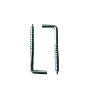 cheaper price self drilling zinc plated  L type wood  hook screw