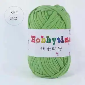 China Supplier Cotton Knitting Thick Line Crochet Polyester T-shirt Cloth Yarn for Handmade Bag