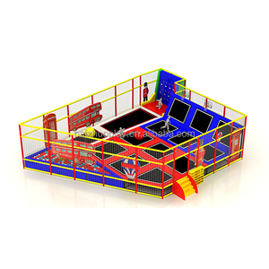 Grand <span class=keywords><strong>trampoline</strong></span> rebondissant avec filet, équipement de jeu intérieur pour enfants, <span class=keywords><strong>accessoires</strong></span> de parc de trampolines - Product Image 3