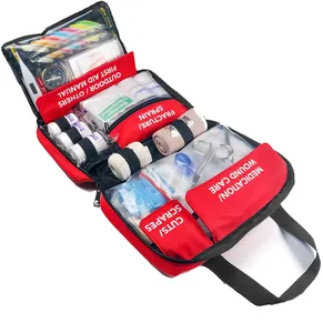 Kit de premiers soins vide personnalisé pour copain médical pour l'extérieur sur la route-Kit de premiers soins-voyage à domicile 232 pièces fournitures professionnelles 210