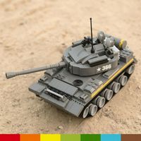 Set de Construcción de Tanque de Batalla Superior de 346 Piezas, Robusto Vehículo de Combate Blindado MOC, Ladrillos Precisos para Niños, Set de Juego STEM
