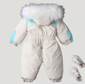 <b>Snowsuit</b> Winter Children Snow Ski Suit for Baby Winter Outwear Waterproof Snow Suit Outdoor Snowboarding Ski Suit - Product Image 4