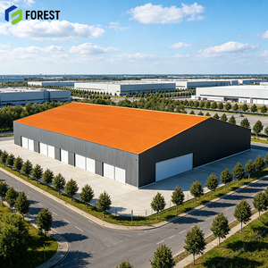 High Capacity Galvanized Structural Steel Warehouse Prefabricated Modular Heavy Duty Industrial <b>Metal</b> Facility - Product Image 1