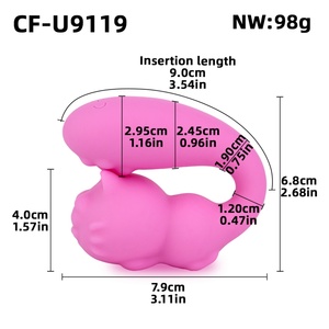 CITYFUN Vibrador Portátil Inalámbrico con Control Remoto en Forma de U, Masajeador de Silicona Líquida, Estimulador de Punto G para Mujeres - Product Image 4
