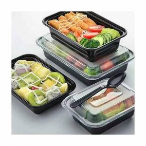 Contenedores Personalizados de 32/38/58 Onzas con Tapas para Alimentos, Contenedor de Plástico Rectangular Desechable - Product Image 3