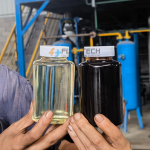 Impianto di raffinazione per distillazione di olio di pirolisi di plastica per olio di pirolisi in Euro V-VI nessun inquinamento, nessun rischio e pericolo - Product Image 1