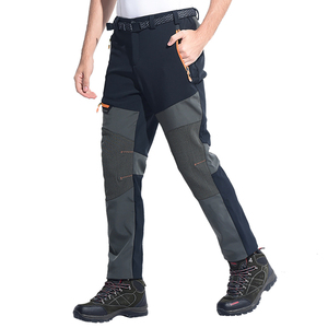 Produttore di Abbigliamento Pantaloni Softshell Impermeabili Personalizzati da Uomo, Pantaloni da Escursionismo in Poliestere Spandex Felpato all'Ingrosso - Product Image 5