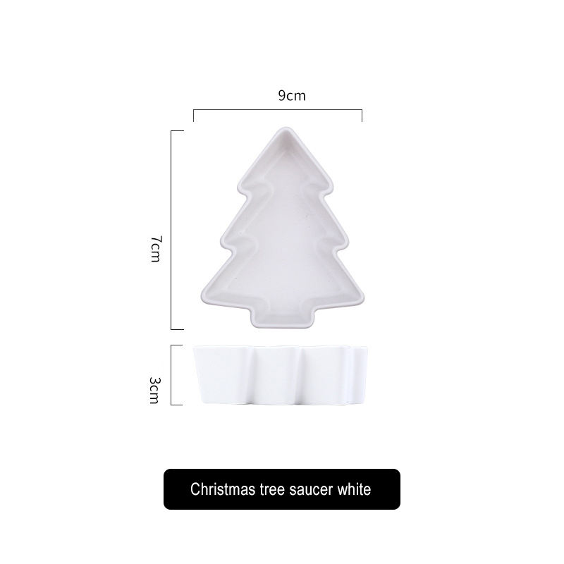 Soucoupe arbre de noël blanc