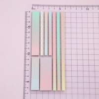 Transparente Markierstreifen aus PET, Langes Buchband, Wiederverwendbare Klebende Index-Tabs, Flaggen zum Annotieren für Studium, Schule und Bürobedarf