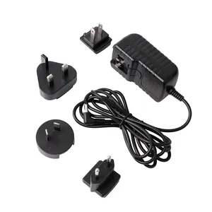 110v to 220v adaptor 12v 500ma interchangeable plug power adapter