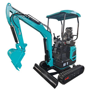 Mini Excavadora hidráulica sobre orugas de 1-2 toneladas para plantas industriales de construcción agricultura con accesorio de cubo - Product Image 4