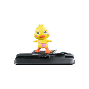 Kit d'accessoires de décoration intérieure de <span class=keywords><strong>voiture</strong></span> innovant en PVC, plaque d'immatriculation temporaire mobile, poupée - Product Image 1