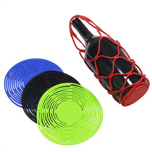 Nouveaux sacs fourre-tout porte-<span class=keywords><strong>bouteille</strong></span> de vin en Silicone, sous-verre, <span class=keywords><strong>panier</strong></span> en maille pour <span class=keywords><strong>bouteille</strong></span> de vin pour pique-nique - Product Image 6