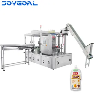 Cosmetic Sauce Juice Liquid Filling Machine 3 In 1 Granule Juice Filling Machine Spout Pouch Filling And Capping Machine