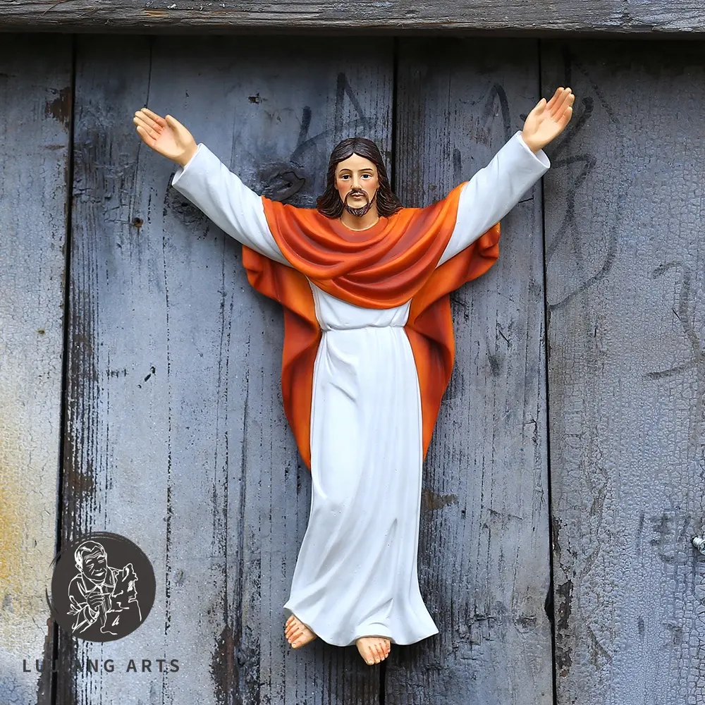 Easter Gift Jesus Christ Ascension Day Religious Home Indoor Wall Decoration Decor Resin Ornament