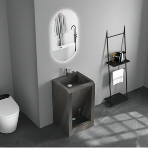 Venta al por mayor diseño moderno estilo simple estilo de lujo <span class=keywords><strong>losa</strong></span> de roca baño lavabo de mármol - Product Image 5