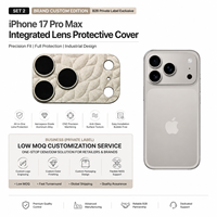 Protection d'objectif d'appareil photo personnalisée en verre trempé 9H durable gravée au laser avec anneau anti-rayures pour 17