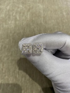 Premium Quality Moissanite <b>Stud</b> <b>Earrings</b> in 925 Sterling <b>Silver</b> for Fine Jewelry Daily Wear and Gift Use Available At Best Price - Product Image 2